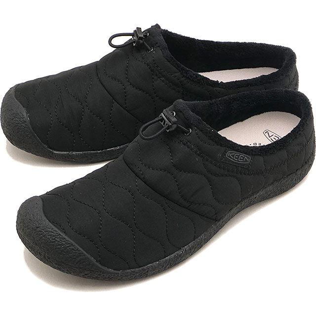 返品交換送料無料 キーン KEEN クロッグサンダル メンズ ハウザー スリー スライド [1032618 FW26] M HOWSER III SLIDE冬サンダル スリッポン 黒 BLACK-QUILTED