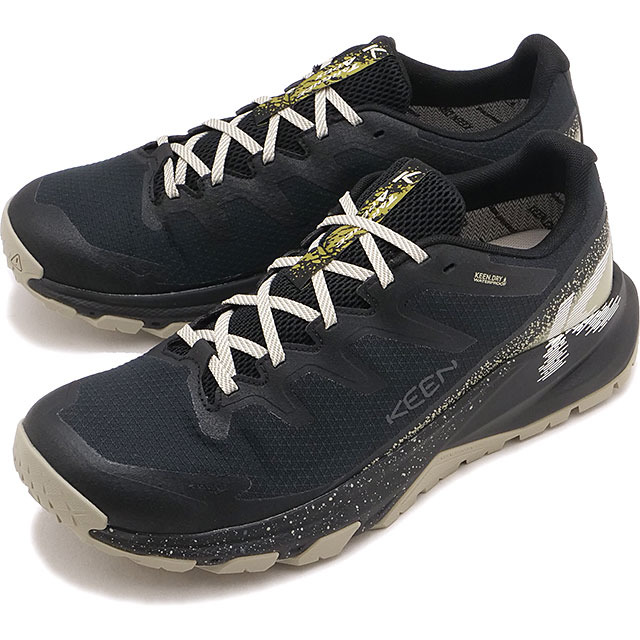 返品交換送料無料 キーン KEEN スニーカー メンズ ターギー エイペックス ウォータープルーフ [1032033 FW26] M TARGHEE APEX WPトレッキングシューズ 防水透湿 黒 BLACK/ABBEY-STONE