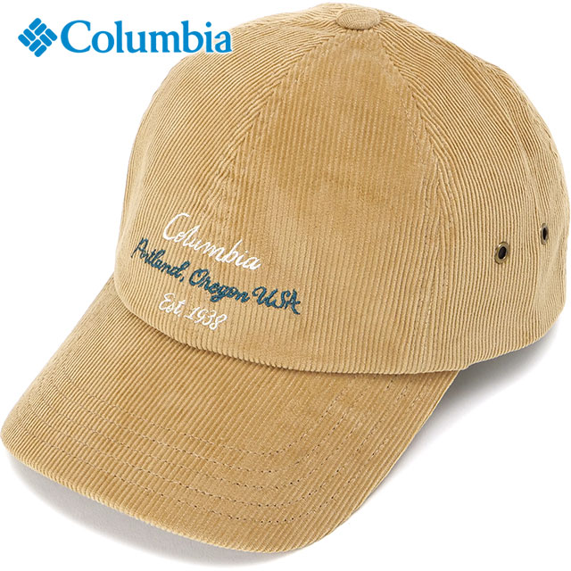 コロンビア Columbia クレディットクレストキャップ [PU5733-214 FW26] Credit Crest Cap 帽子 コーデュロイキャップ サイズ調整可能 ベージュ Beach