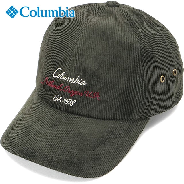 コロンビア Columbia クレディットクレストキャップ [PU5733-383 FW26] Credit Crest Cap 帽子 コーデュロイキャップ サイズ調整可能 グリーン Nori