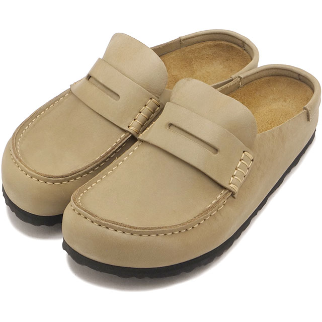 ビルケンシュトック BIRKENSTOCK サンダル レディース ネープルズ ラップ オイルドナチュラルレザー [1032697 FW26] Naples Wrapped ポルトガル製ハーフクロッグ モカシン ローファー カジュアル タバコブラウン