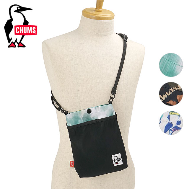 チャムス CHUMS リサイクルメッシュポケットショルダーバッグ [CH60-3965 FW26] Recycle Mesh Pocket Shoulder Bag ユニセックスワンショルダー 小物ポーチ 【メール便配送】