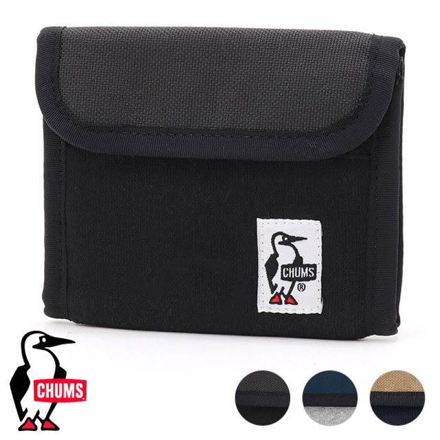 チャムス CHUMS トリフォルドウォレットスウェットナイロン [CH60-3612 FW26] Trifold Wallet Sweat Nylon 小物 三つ折り財布 キーケース 【メール便配送】