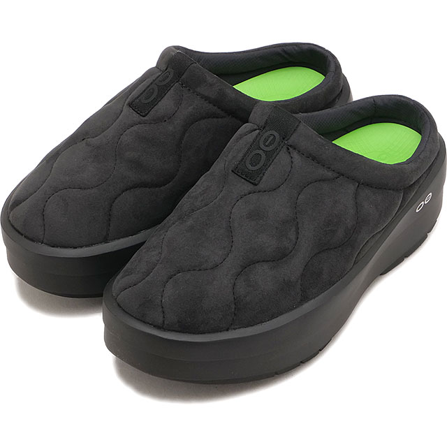 【6か月保証】ウーフォス OOFOS レディース ウークージー ポッシュ ミュール [2001170052262 FW26] Women's OOcOOzie Posh Mule ウィメンズ リカバリーサンダル クロッグ 中綿 プリマロフト 防寒 軽量 秋冬 黒 Black/Black