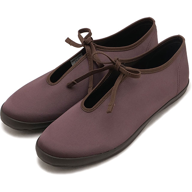 ムーンスター ファインバルカナイズド MOONSTAR FINE VULCANIZED バレエシューズ レディース ライトプリム M [54324483 FW26] LITE PRIM M ウィメンズスリッポン リボンシューズ サテン 日本製 ブラウン BROWN