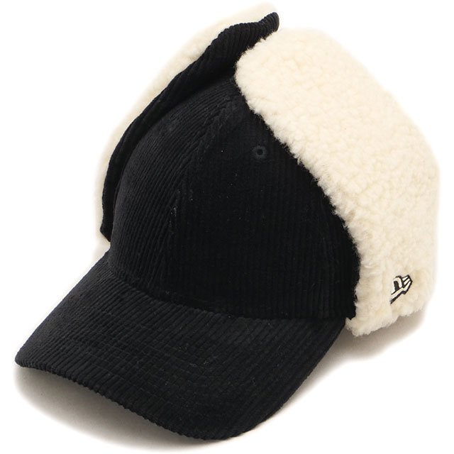 ニューエラ NEW ERA 9FORTY DE 8ウェルコーデュロイ キャップ [15137035 FW26] 940DE BASIC 8W CORDUROY BLK 帽子 イヤーフラップ付きキャップ 防寒 ストリート カジュアル ブラック