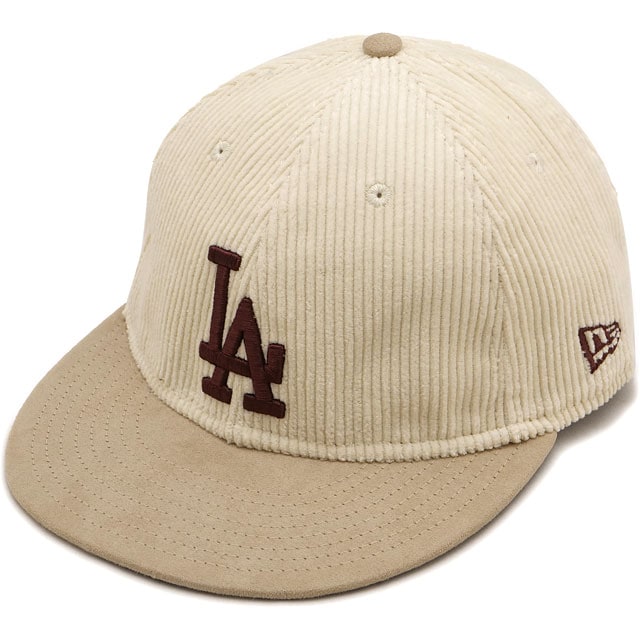 ニューエラ NEW ERA RC9FIFTY L ストラップ ロサンゼルス・ドジャース 8ウェルコーデュロイ キャップ [15136889 FW26] RC950 L STRAP LOSDOD 8W IVO BEI 帽子 ストリート カジュアル 秋冬ファッション アイボリー/ベージュ