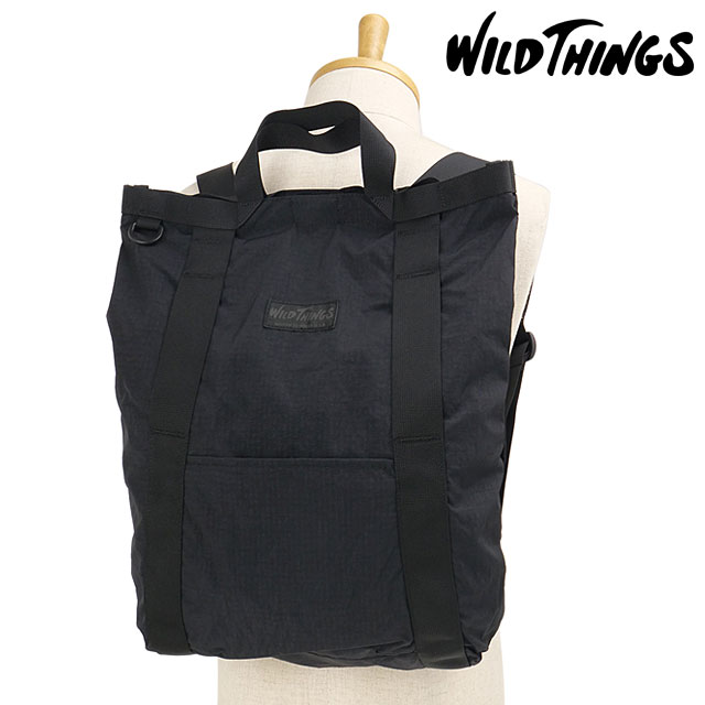 ワイルドシングス WILD THINGS イージー トート リュック [W7016 FW26] 20L EASY TOTE RUCK ユニセックスデイパック バックパック ミリタリー 黒 Black