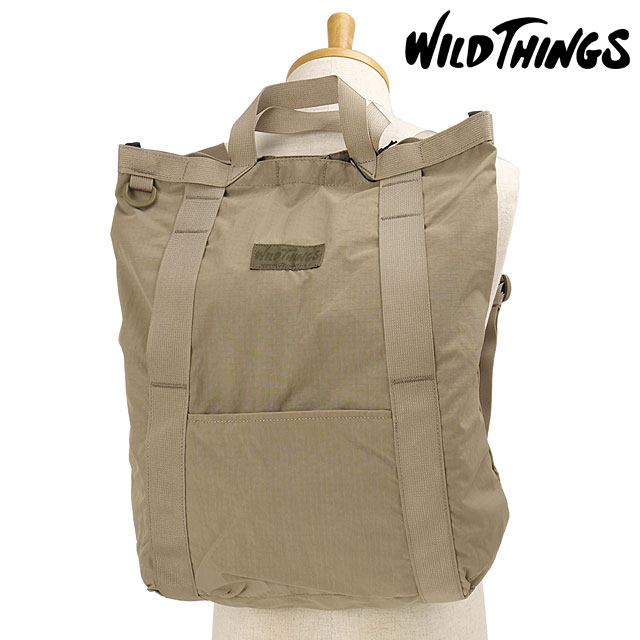 ワイルドシングス WILD THINGS イージー トート リュック [W7016 FW26] 20L EASY TOTE RUCK ユニセックスデイパック バックパック ミリタリー ベージュ D.Beige