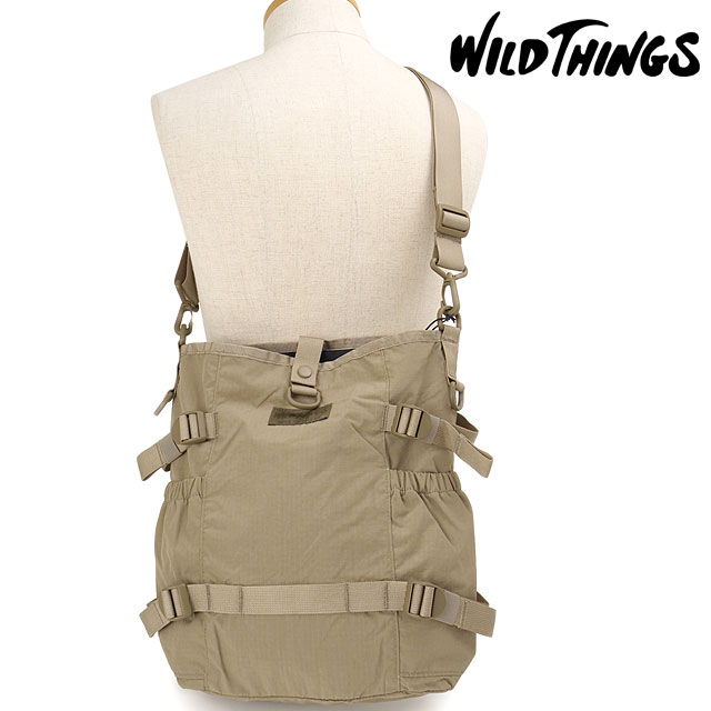 ワイルドシングス WILD THINGS ショルダーバッグ ストレージ ショルダー M [W7017 FW26] 15L STORAGE SHOULDER M ユニセックスワンショルダー ミリタリー ベージュ D.Beige