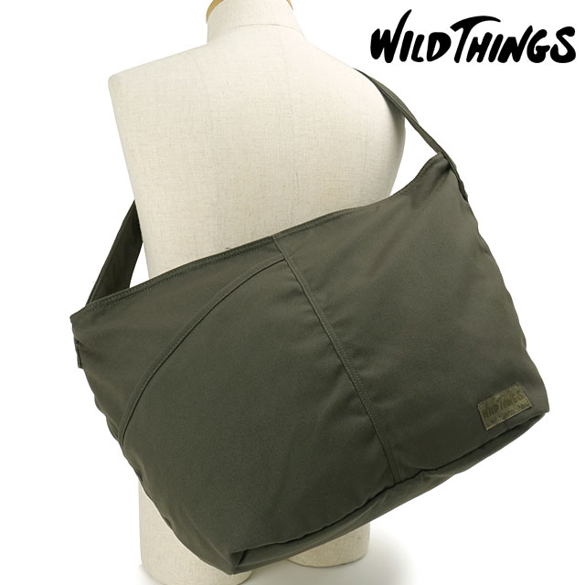 ワイルドシングス WILD THINGS ショルダーバッグ ラージ ショルダー [W7022 FW26] 28L LARGE SHOULDER ユニセックスワンショルダー ミリタリー カーキグリーン Olive