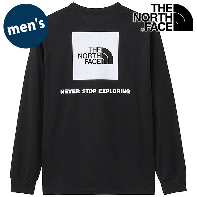ザ・ノース・フェイス THE NORTH FACE メンズ ロングスリーブバックスクエアロゴティー [NT32442-K2 FW26] L/S Back Square Logo Tee ノースフェイス TNF 長袖Tシャツ ロンT 速乾 春秋冬 黒 ブラック2 【メール便配送】