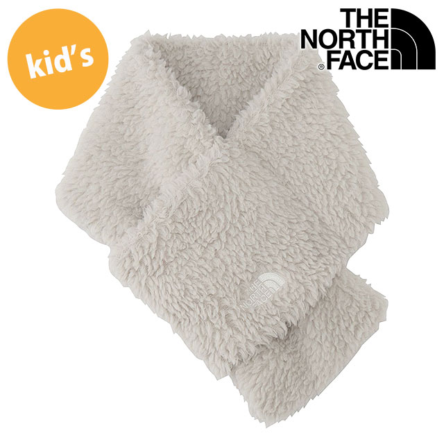 ザ・ノース・フェイス THE NORTH FACE キッズカドルフリースマフラー [NNJ72610-FI FW26] Kids' Cuddle Fleece Muffler 男の子・女の子 ノースフェイス TNF 子供 ネックウォーマー 防寒 ボアフリース ホワイト フォッシルアイボリー