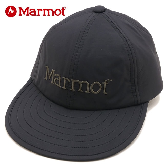マーモット Marmot マーモット パフ ロングビルキャップ [MTFW26UHG207 FW26] Marmot Puff Long Bill Cap 防風 保温 耐久はっ水 あご紐付き 折りたたみ 登山 キャンプ ハイキング タウンユース 帽子 BLACK