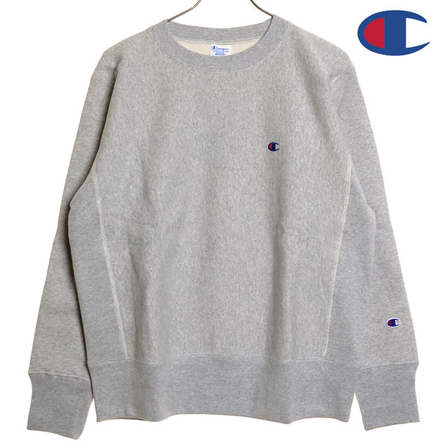 チャンピオン Champion メンズ リバースウィーブ クルーネックスウェットシャツ [C3-Y033 FW23] REVERSE WEAVE CREW NECK SWEATSHIRT トレーナー SILVER-GRAY