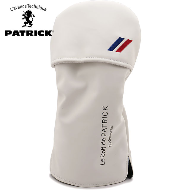 パトリック ゴルフ PATRICK GOLF ドライバー用ヘッドカバー [241-810 FW24] HEAD COVER DR 460cc対応 WHT ホワイト