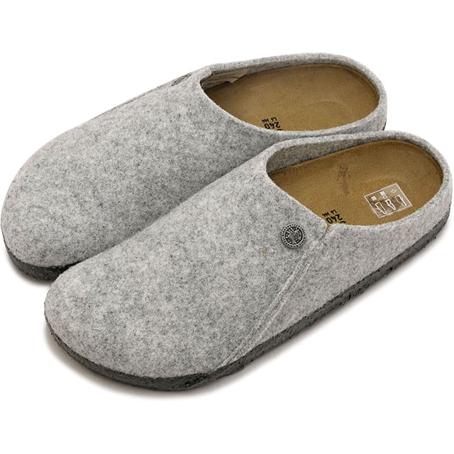 ビルケンシュトック BIRKENSTOCK ルームシューズ ツェルマット リベット [1014934] ZERMATT RIVET レディース ドイツ製 コンフォートサンダル 健康サンダル LIGHT-GRAY | FELT