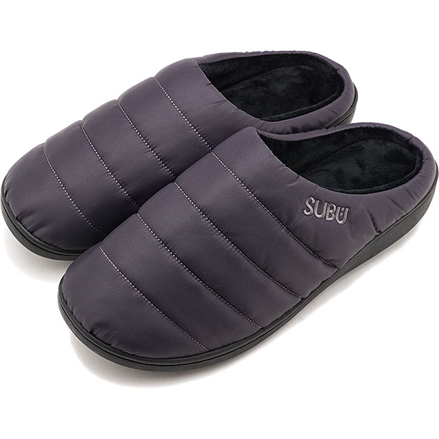 スブ SUBU 冬サンダル SUBU [FW24] 外履き・室内履き ルームシューズ 中綿スリッパ STEEL GRAY グレー