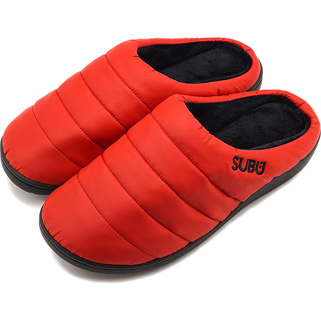 スブ SUBU 冬サンダル SUBU [FW24] 外履き・室内履き ルームシューズ 中綿スリッパ RED レッド