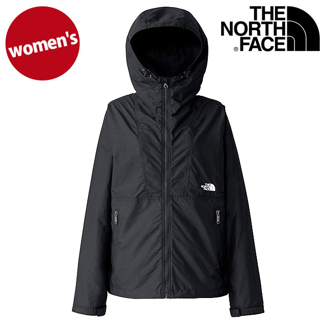 ザ・ノース・フェイス THE NORTH FACE コンパクトジャケット [NPW72530-K FW25] Compact Jacket レディース TNF ライトアウター ナイロンジャケット 撥水 ブラック