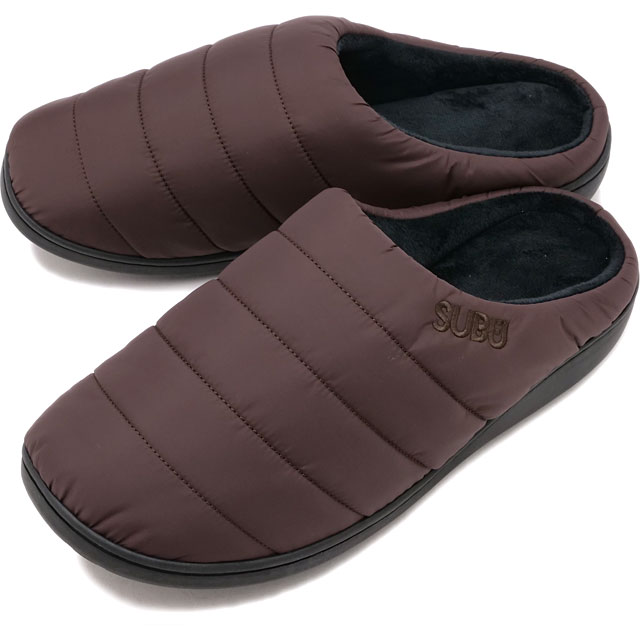 スブ SUBU 冬用サンダル [SB-354 FW25] SUBU クロッグ ルームシューズ オフィス キャンプ DARK-BROWN
