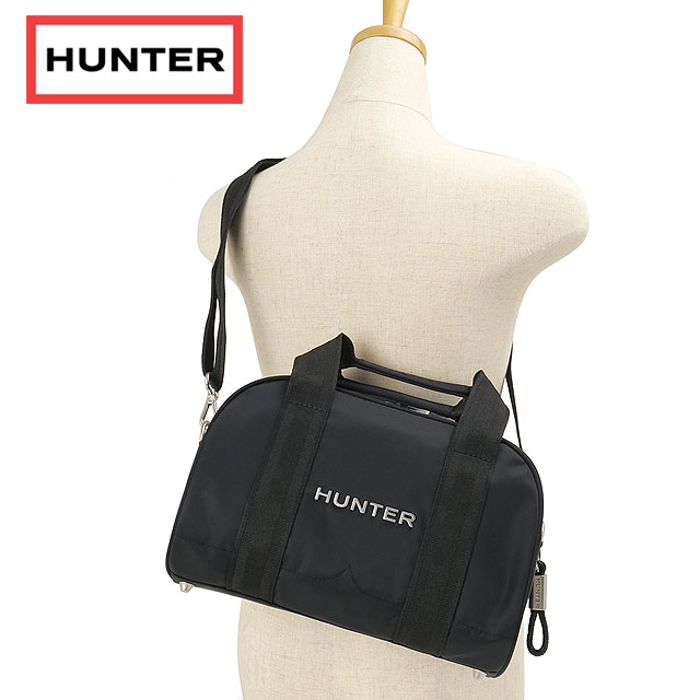 ハンター HUNTER プレミアムナイロン バレルバッグ [UBX5545NYL-BLK FW26] PREMIUM NYLON BARREL BAG ユニセックスハンドバッグ ショルダーバッグ 黒 BLACK