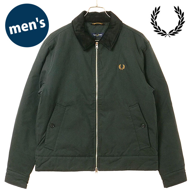 ジャケット・アウター FRED PERRY/RUDIES CABAN JACKET (XS) フレッドペリー FRED PERRY メンズ コットン カバンジャケット [J8535