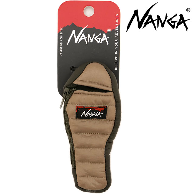 ナンガ NANGA ミニスリーピングバッグ キーホルダー [N2532-3K038Z FW26] MINI SLEEPING BAG KEY HOLDER キーケース 寝袋デザイン 小物 ベージュ BEG 【メール便配送】