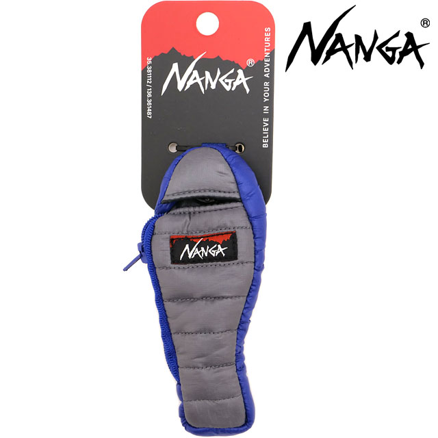ナンガ NANGA ミニスリーピングバッグ キーホルダー [N2532-3K038Z FW26] MINI SLEEPING BAG KEY HOLDER キーケース 寝袋デザイン 小物 ブルー BLU 【メール便配送】