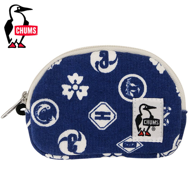 チャムス CHUMS ハーフラウンドコインポーチスウェット [CH60-3811 FW26] Half Round Coin Pouch Sweat 小物 ミニ財布 小銭入れ コインケース ネイビー Kamon 【メール便配送】