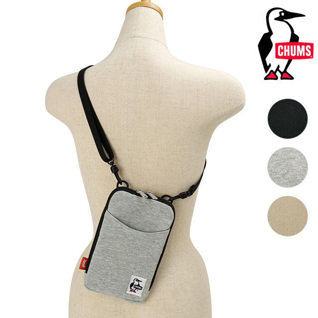 チャムス CHUMS スマートフォンショルダーバッグスウェット [CH60-4202 FW26] Smart Phone Shoulder Bag Sweat ユニセックススマホポーチ 小物入れ アウトドア