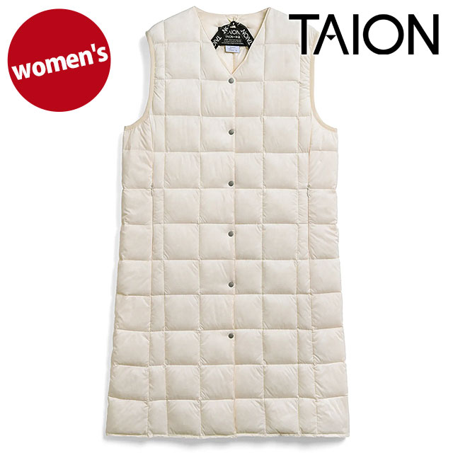 タイオン TAION Vネック ロングダウンベスト [TAION-W001-LONG FW26