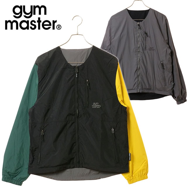 ジムマスター GYM MASTER リバーシブルナイロン ノーカラーJKT