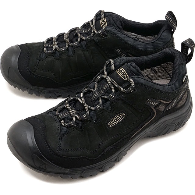 返品交換送料無料 キーン KEEN スニーカー メンズ ターギー フォー ウォータープルーフ [1029827 FW26] M TARGHEE IV WPトレッキングシューズ 防水透湿 黒 TRIPLE-BLACK