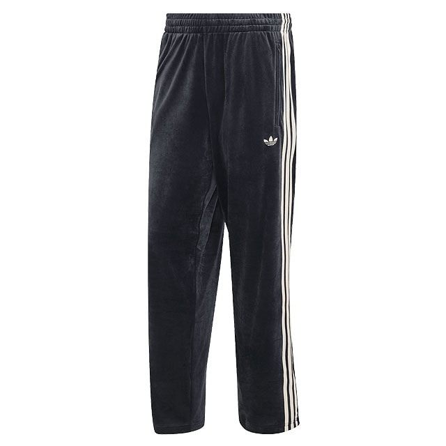 アディダス オリジナルス adidas Originals ファイヤーバード ベロア トラックパンツ [LC8085/QH344 FW26SPOT] FIREBIRD VELOUR TP 日本限定 光沢 ストレートシルエット 高級感 トレンド ブラック
