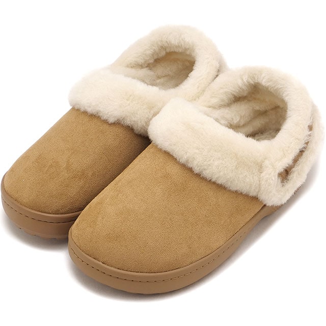 クロックス crocs 冬サンダル レディース クラシック アンファーゲッタブル ヴィーガン スウェード クロッグ [212106-2EY FW26Q4] Classic Unfurgtble Vegan Suede Clog ウィメンズサボ ルームシューズ スリッパ ボア ファー 秋冬 ブラウン Sepia