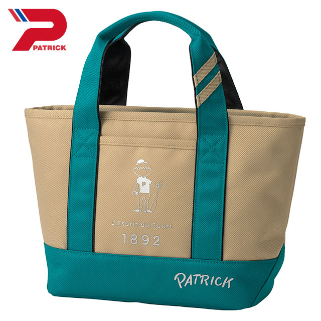 パトリック PATRICK GOLF ゴルフ ミニトートバッグ P [264-636 FW26] MINI TOTE P カードバッグ ポリエステル ファスナー付 ターコイズ TURQ