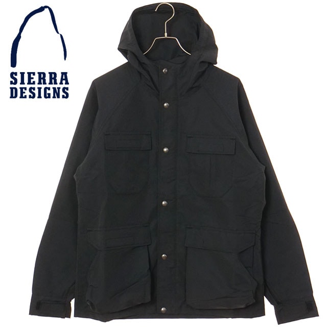 シエラデザインズ SIERRA DESIGNS メンズ ショートマウンテンパーカー [631014 FW26] SHORT MOUNTAIN PARKA ジャケット 日本製 60/40クロス クラシック 黒 Black/Black