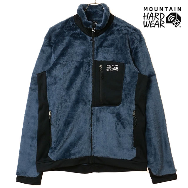 マウンテンハードウェア Mountain Hardwear メンズ ポーラテックハイロフトジャケット [OM0795-405 FW26] Polartec High Loft Jacket MHW ブルゾン スタンドネック 軽量 ストレッチ ブルー Astral-Blue/Black