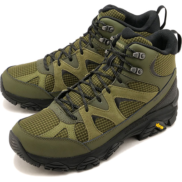 メレル MERRELL スニーカー メンズ サーモ スノー グリップ ミッド ウォータープルーフ [J00005545 FW26] M THERMO SNOW GRIP MID WATERPROOF スノーブーツ 防水 防寒 全天候型シューズ カーキグリーン DARK-MOSS