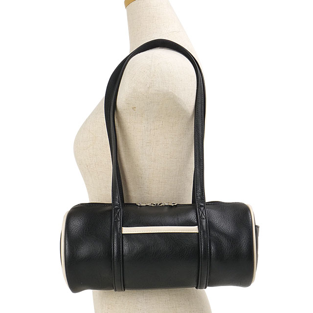 プーマ PUMA ドラムバッグ [J20511 FW26] DRUM BAG レディース VINTAGEシリーズ ミニバッグ ハンドバッグ ボストン風 通勤 通学 旅行 カジュアル 秋冬 黒 ブラック