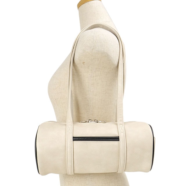 プーマ PUMA ドラムバッグ [J20511 FW26] DRUM BAG レディース VINTAGEシリーズ ミニバッグ ハンドバッグ ボストン風 通勤 通学 旅行 カジュアル 秋冬 白 シロ