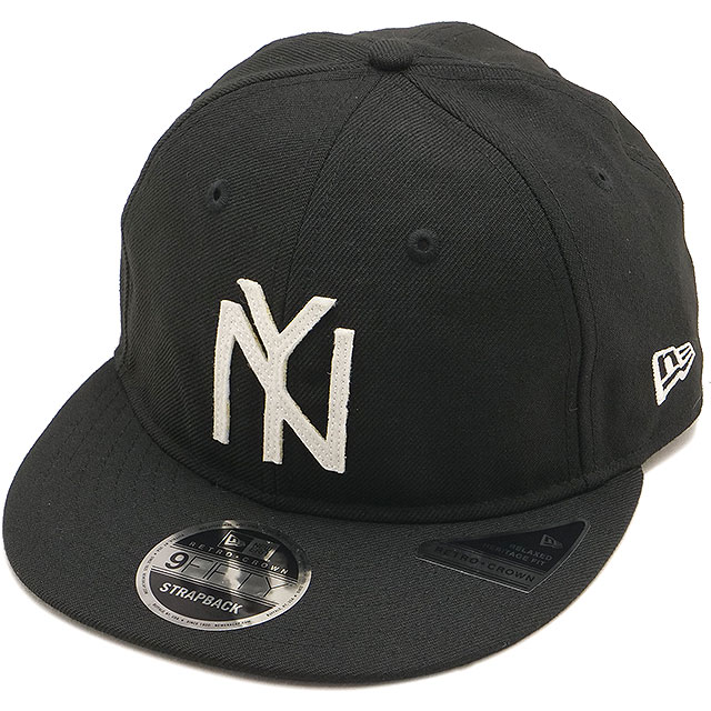 ニューエラ NEW ERA RC9FIFTY ニューヨーク・ブラックヤンキース ウールキャップ [15136890 FW26] RC950 CS NEYBLA WOOL BLK 帽子 ニグロリーグ MLB 復刻 ストリート カジュアル ブラック