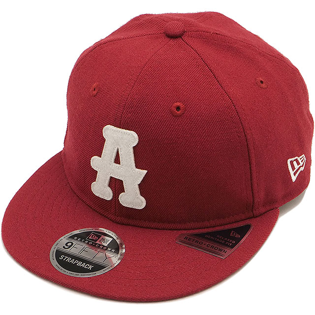 ニューエラ NEW ERA RC9FIFTY アトランタ・ブラック・クラッカーズ ウールキャップ [15136892 FW26] RC950 CS ATLCRA WOOL RED 帽子 ニグロリーグ MLB 復刻 ストリート カジュアル Hレッド