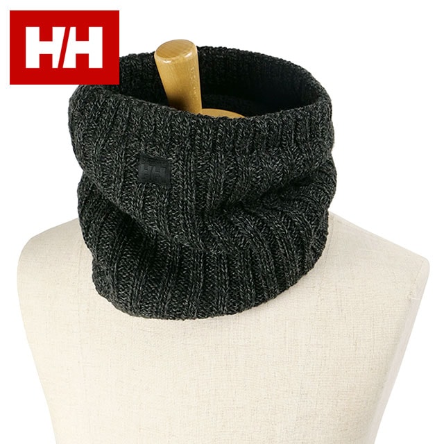 ヘリーハンセン HELLY HANSEN バルキーネックウォーマー [HA92260-KZ FW24] Bulky Neck Warmer ネックウォーマー ボアフリース ブラックグレー 【メール便配送】