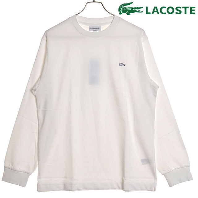 ラコステ LACOSTE ベーシックロングスリーブTシャツ [TH5583-99-001 FW24] メンズ カットソー 長袖 WHITE