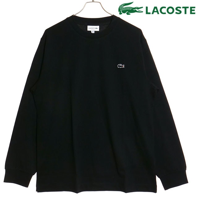 ラコステ LACOSTE メンズ ベーシックロングスリーブTシャツ [TH5583-99-031] カットソー 長袖 黒 BLACK