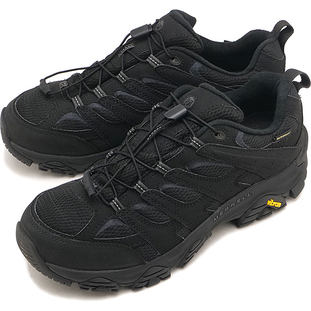 メレル MERRELL スニーカー モアブ3 シンセティック アイス ウォータープルーフ [J00005429W FW26] U MOAB 3 SYNTHETIC ICE WP 防水 スノーブーツ 全天候型シューズ 黒 BLACK