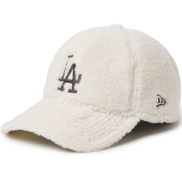ニューエラ NEW ERA 9TWENTY ロサンゼルス・ドジャース ボアキャップ [15137280 FW26] 920 LOSDOD BOA WHI 263 帽子 フリースキャップ 防寒 ストリート カジュアル ホワイト