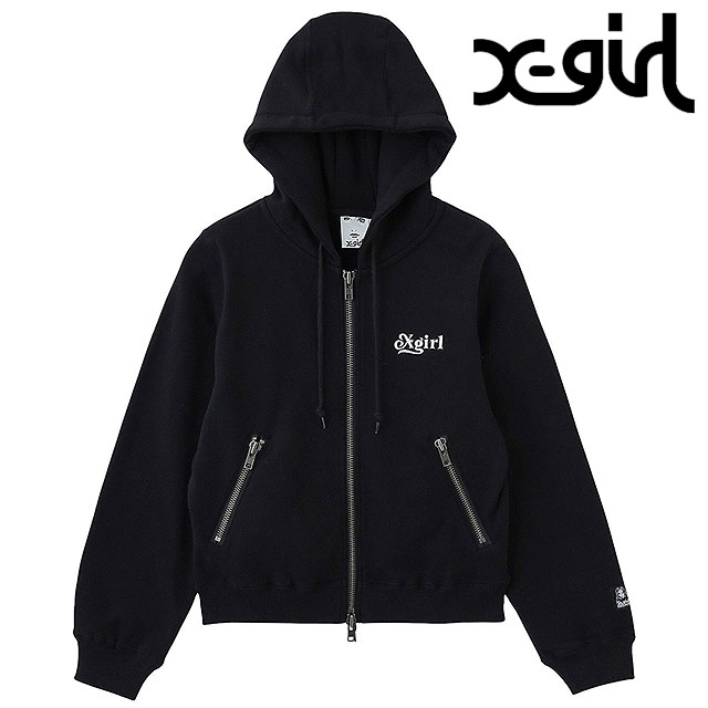 エックスガール X-girl レディース バックレースアップ ジップアップ